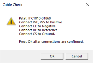 Cable Check - Half Cell