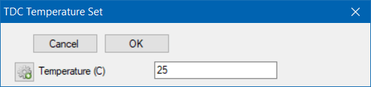 TDC Temperature Set