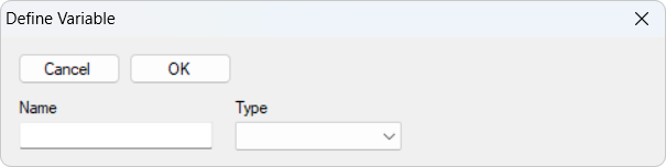 Define Variable - setup