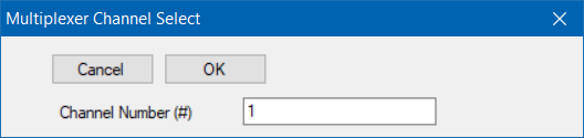 Multiplexer Channel Select