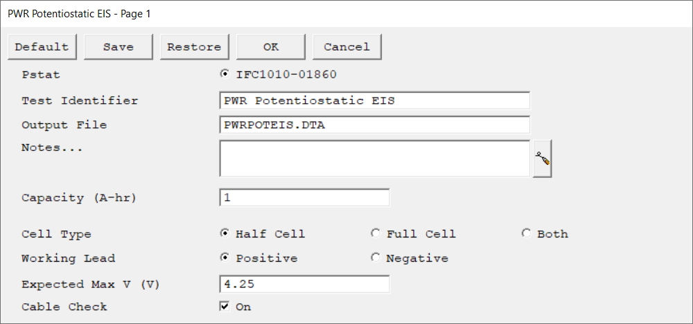 B - PWR Potentiostatic EIS - page 1
