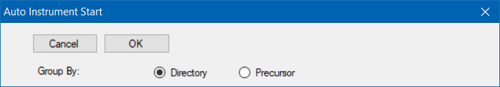 Auto Instrument Start