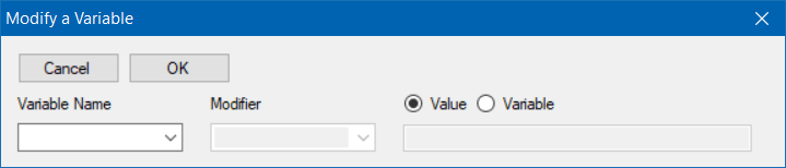 Modify A Variable