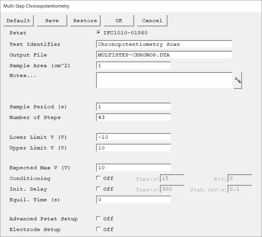B - Multistep Chronopotentiometry