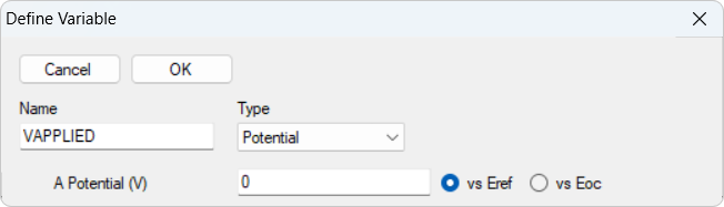 Define Variable - setup1