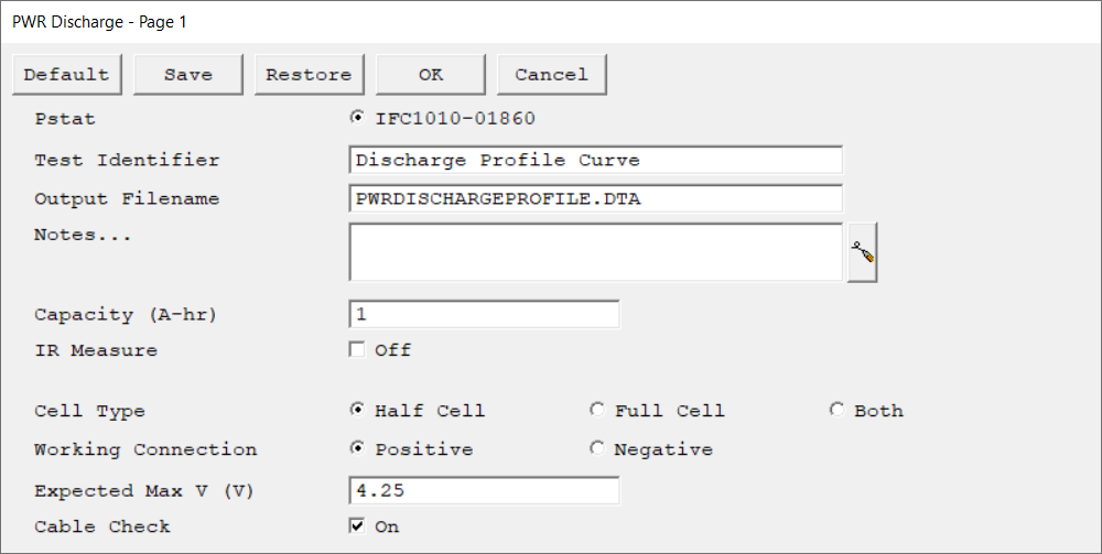G - PWR Discharge Profile - page 1