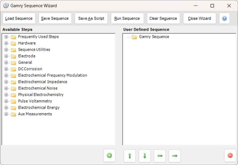 Sequence Wizard - user interface empty