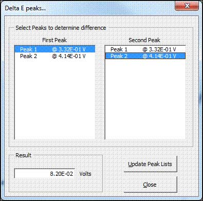 Delta Ep command from the document menu